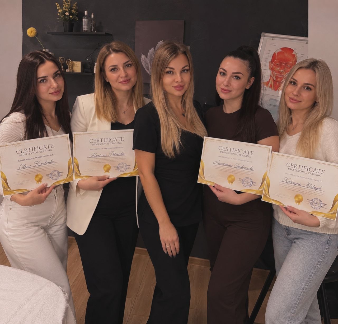 Інесса Семерніна зі своїми ученицями